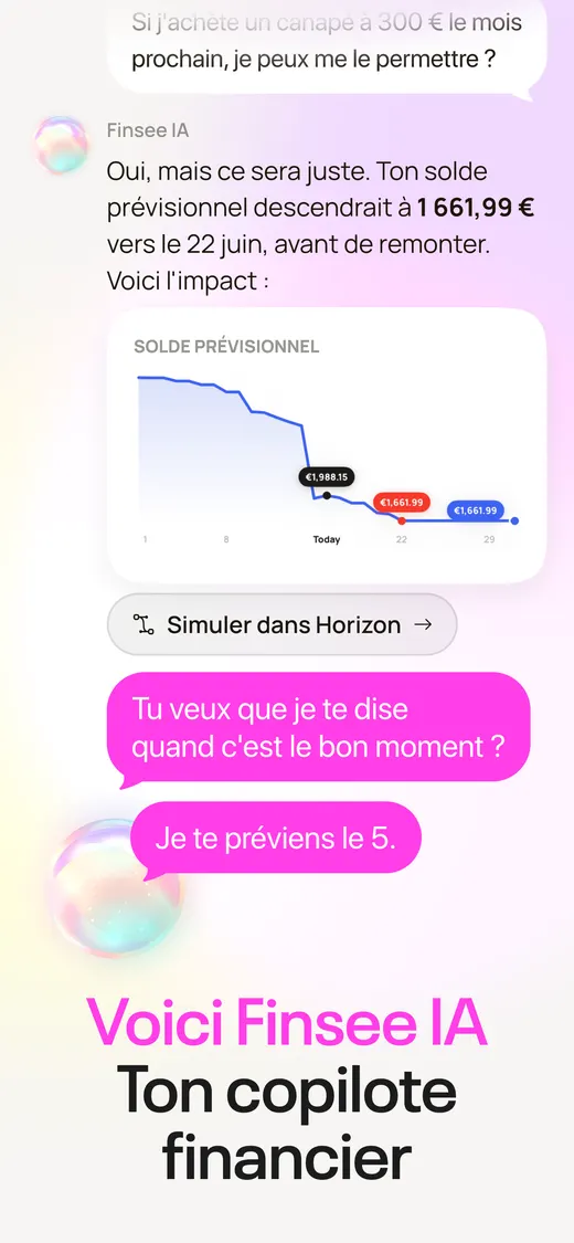 Conversation avec Finsee IA, le copilote financier