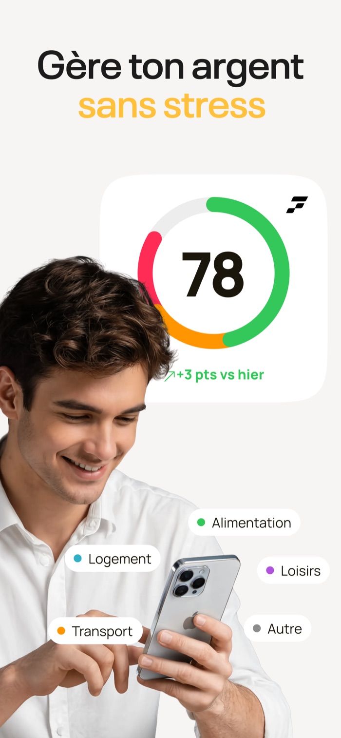 Finsee score et vue d'ensemble des dépenses par catégorie