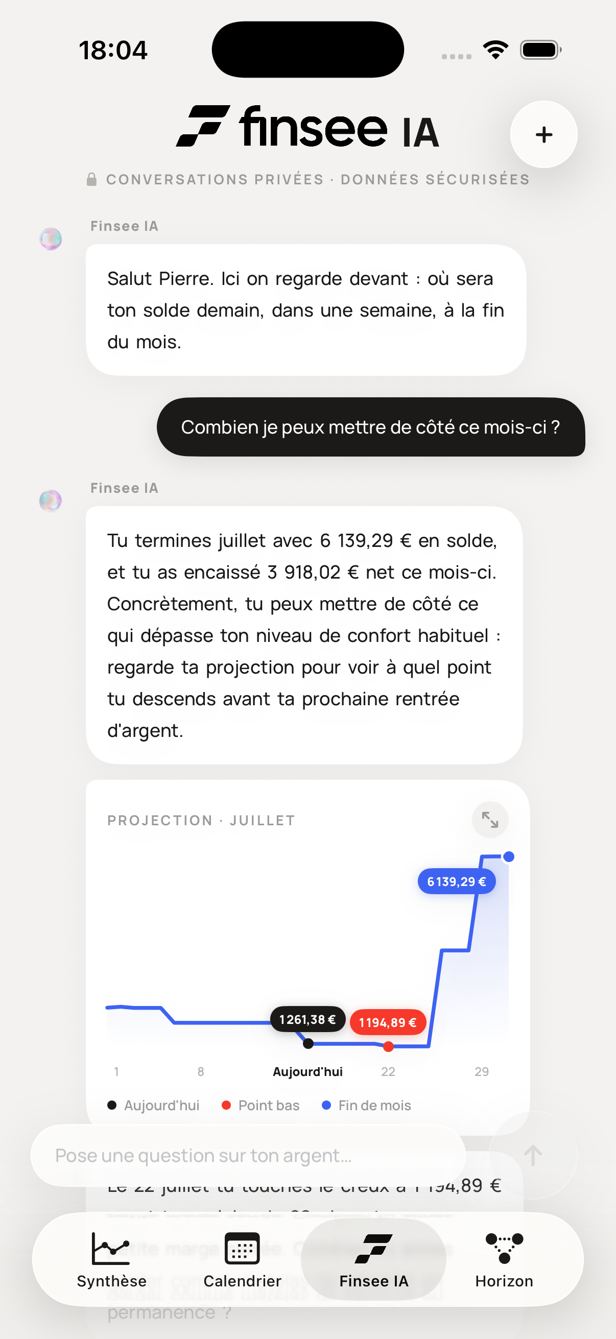 Finsee IA, l'assistant conversationnel de l'app Finsee